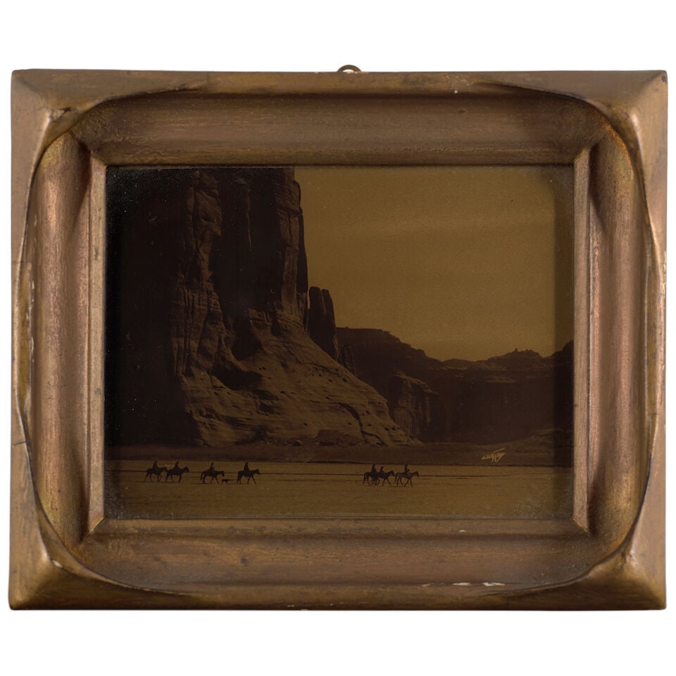 Edward Curtis Orotone. CURTIS, EDWARD S. 1868-1952. Cañon de Chelly, c.1904. (1 of 3)