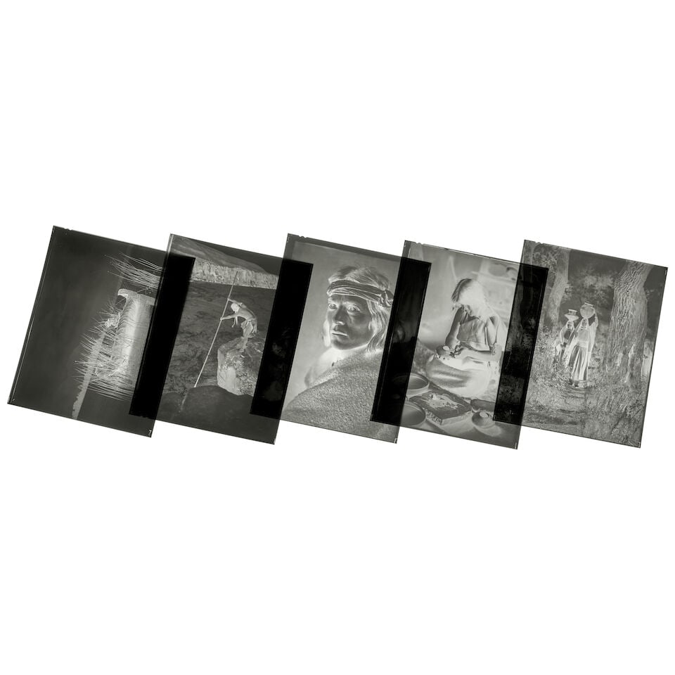 CURTIS, EDWARD. A group of film negatives. [CURTIS, EDWARD S. 1868-1952]. A group of approximat... - 2