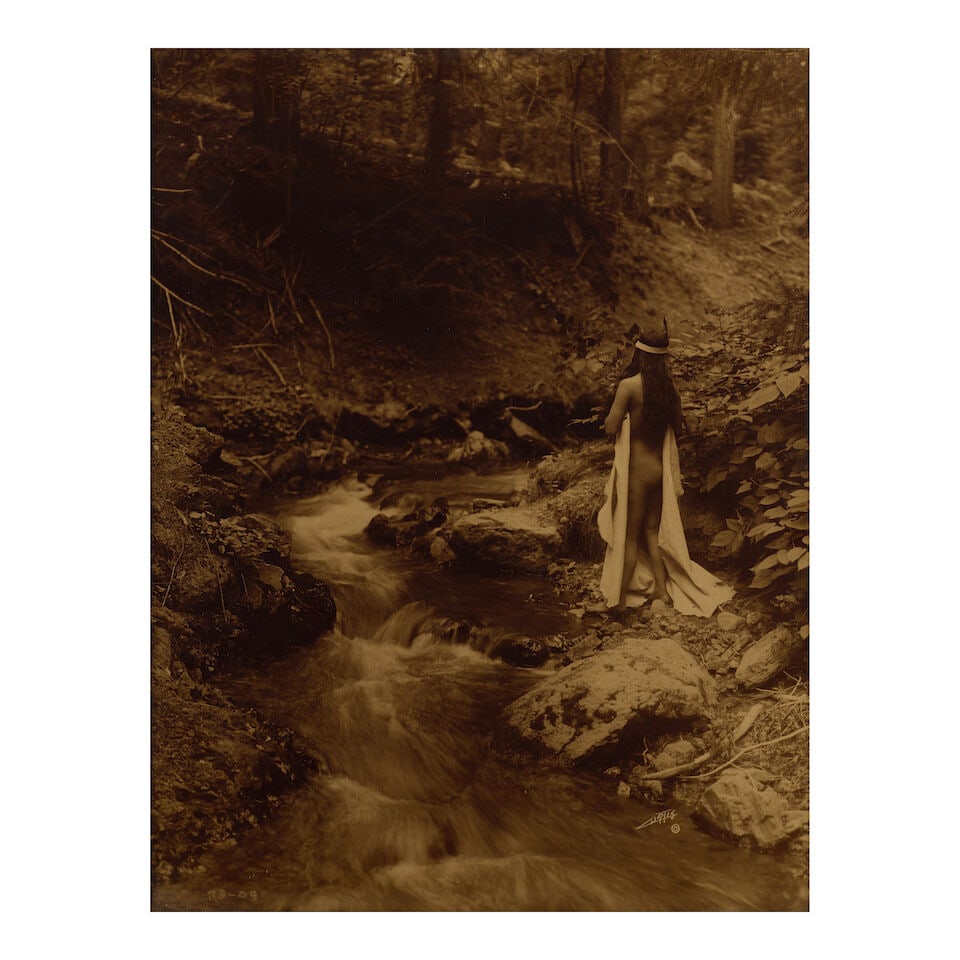 Edward Curtis Orotone. CURTIS, EDWARD S. 1868-1952. The Maid of Dreams, c.1909. - 2