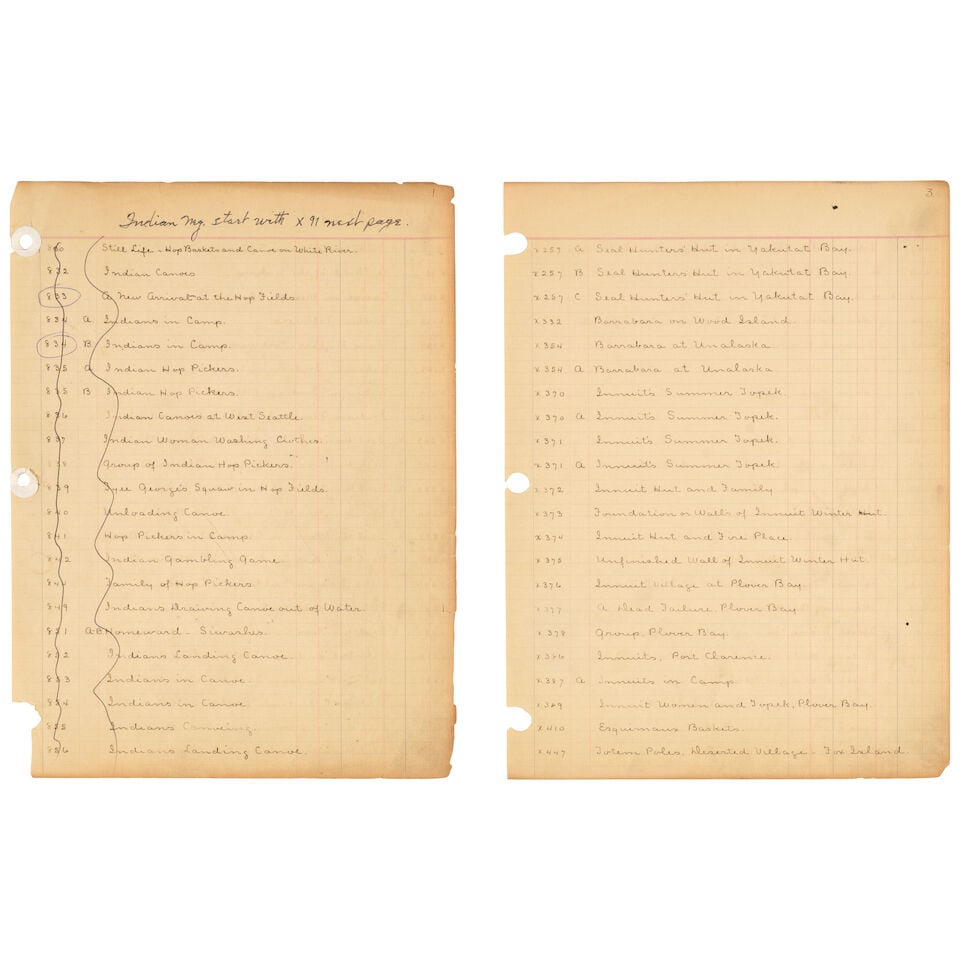 A Significant Edward Curtis and Curtis Studios Archive. [EDWARD CURTIS & CURTIS STUDIOS, LOS ANG... - 8