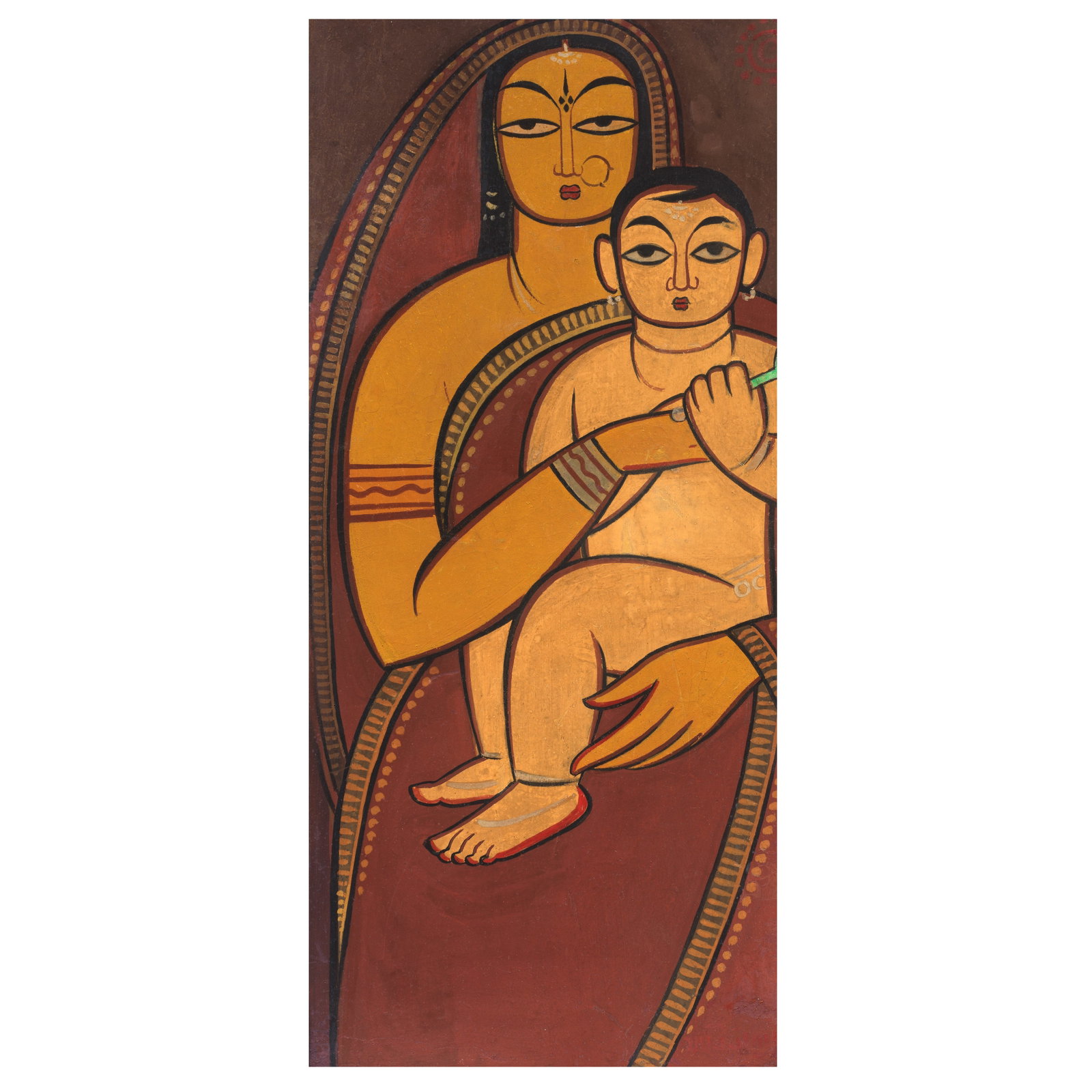 Marwan Kassab-Bachi (Syria, 1934-2016) Kopf (Head): Marwan Kassab-Bachi (Syria, 1934-2016) Kopf (Head) pastel on paper, framed signed 'Marwan' and dated '73' (lower left), Gruenebaum Gallery sticker on the verso, executed in 1973 43 x 45.5cm (16 15/16 