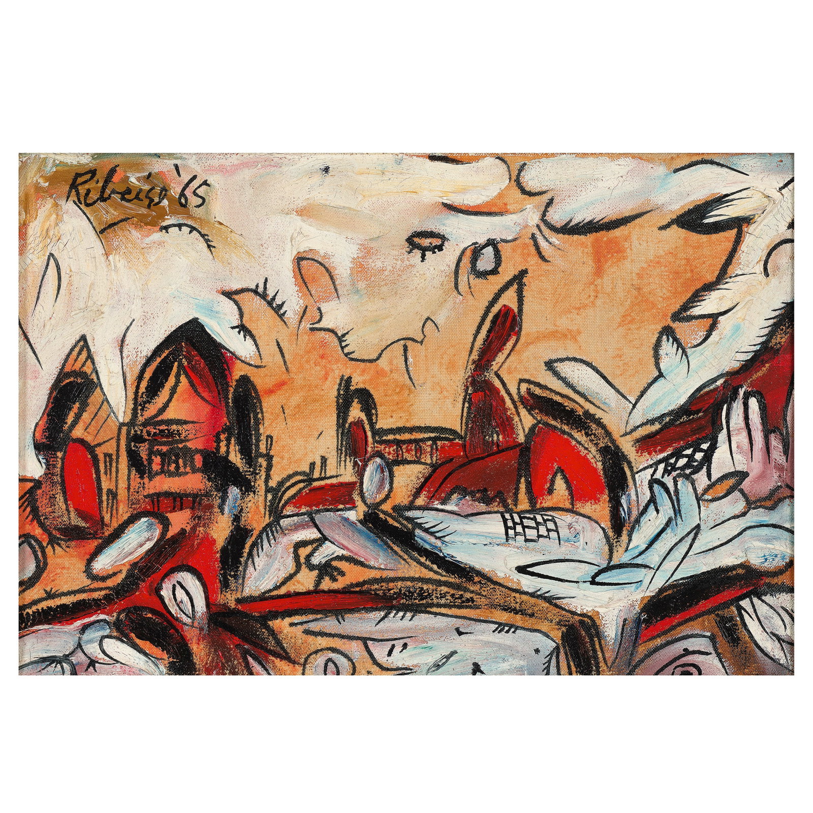 Inji Efflatoun (Egypt, 1924-1989) The Oasis (Al Wadi) (1 of 2)