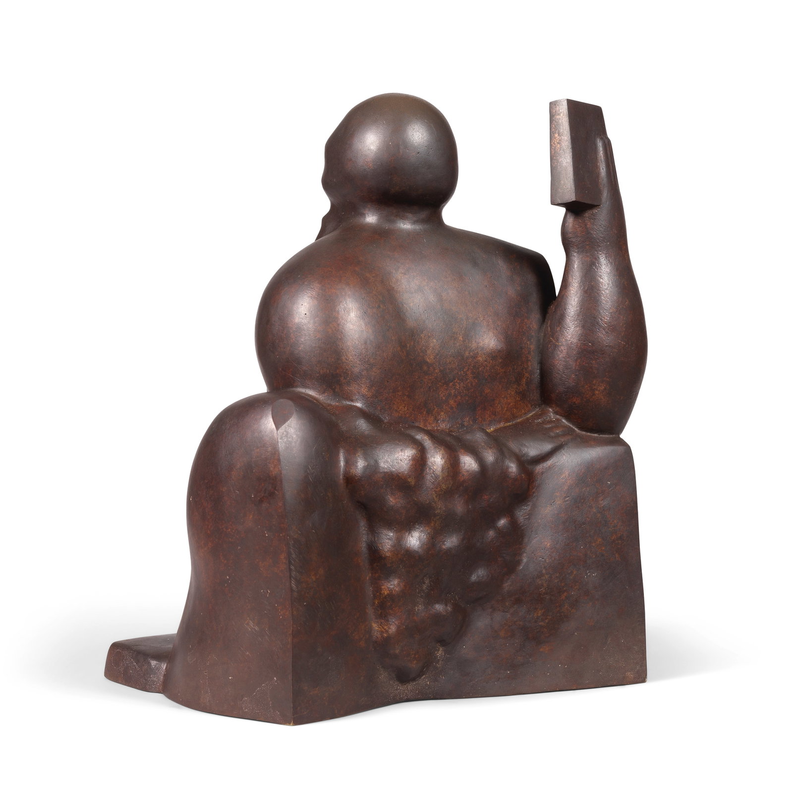 Adam Henein (Egypt, 1929-2020) The Reader: Adam Henein (Egypt, 1929-2020) The Reader bronze signed 'A.HENEIN' and inscribed 'IV.IIX' on the base, number 4 of an edition of 8, executed circa late 1960s 37.5 x 27cm (14 3/4 x 10 5/8in). Footnot