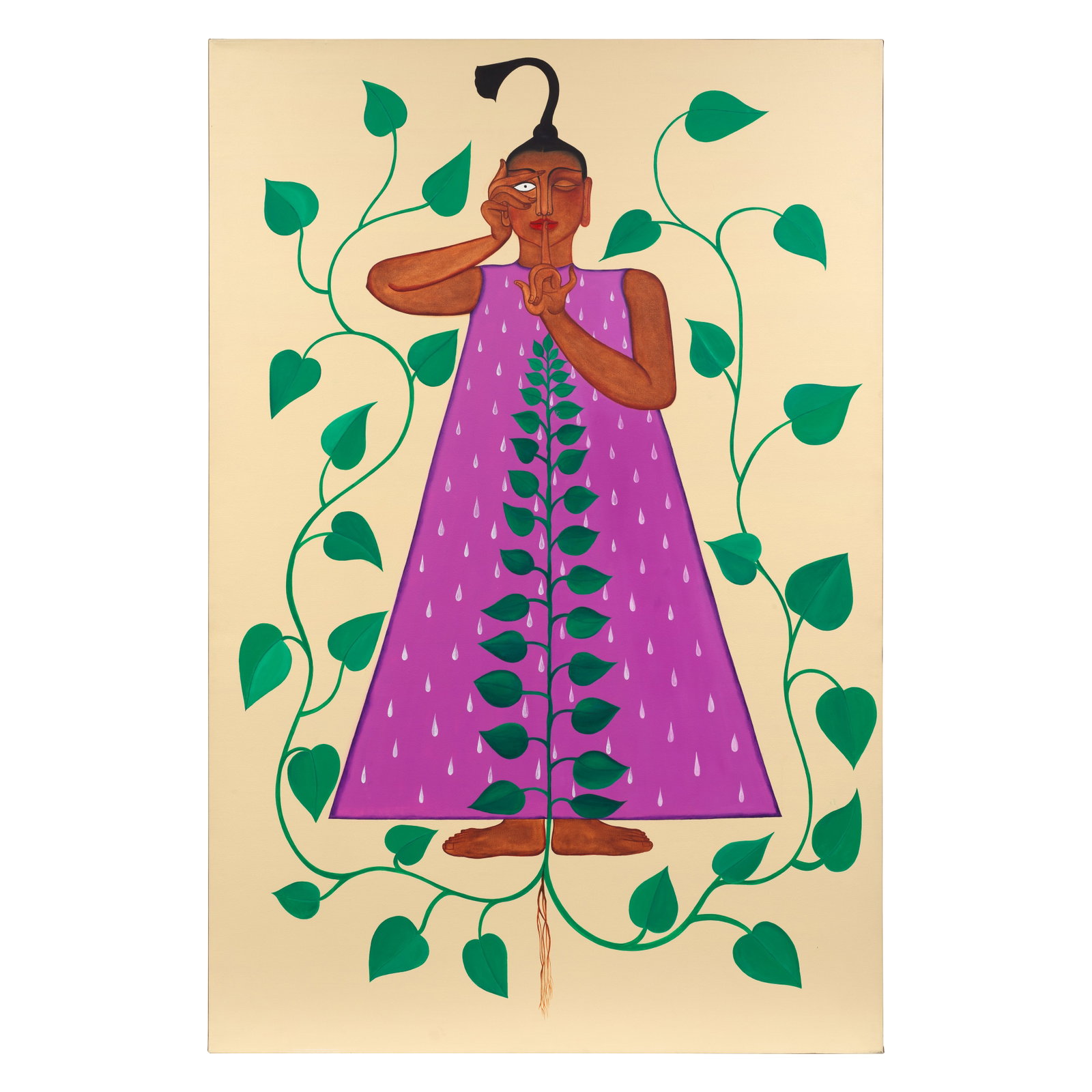Nazir Nabaa (Syria, 1938-2016) The Water Carrier: Nazir Nabaa (Syria, 1938-2016) The Water Carrier oil on canvas, framed signed 'Nazir Nabaa' in Arabic (lower right), executed in 1968 60 x 40cm (23 5/8 x 15 3/4in). Footnotes: Provenance: