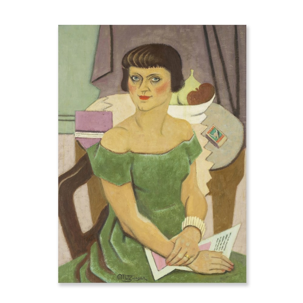 JEAN METZINGER (1883-1956) Portrait de Louise Luquet (1 of 1)