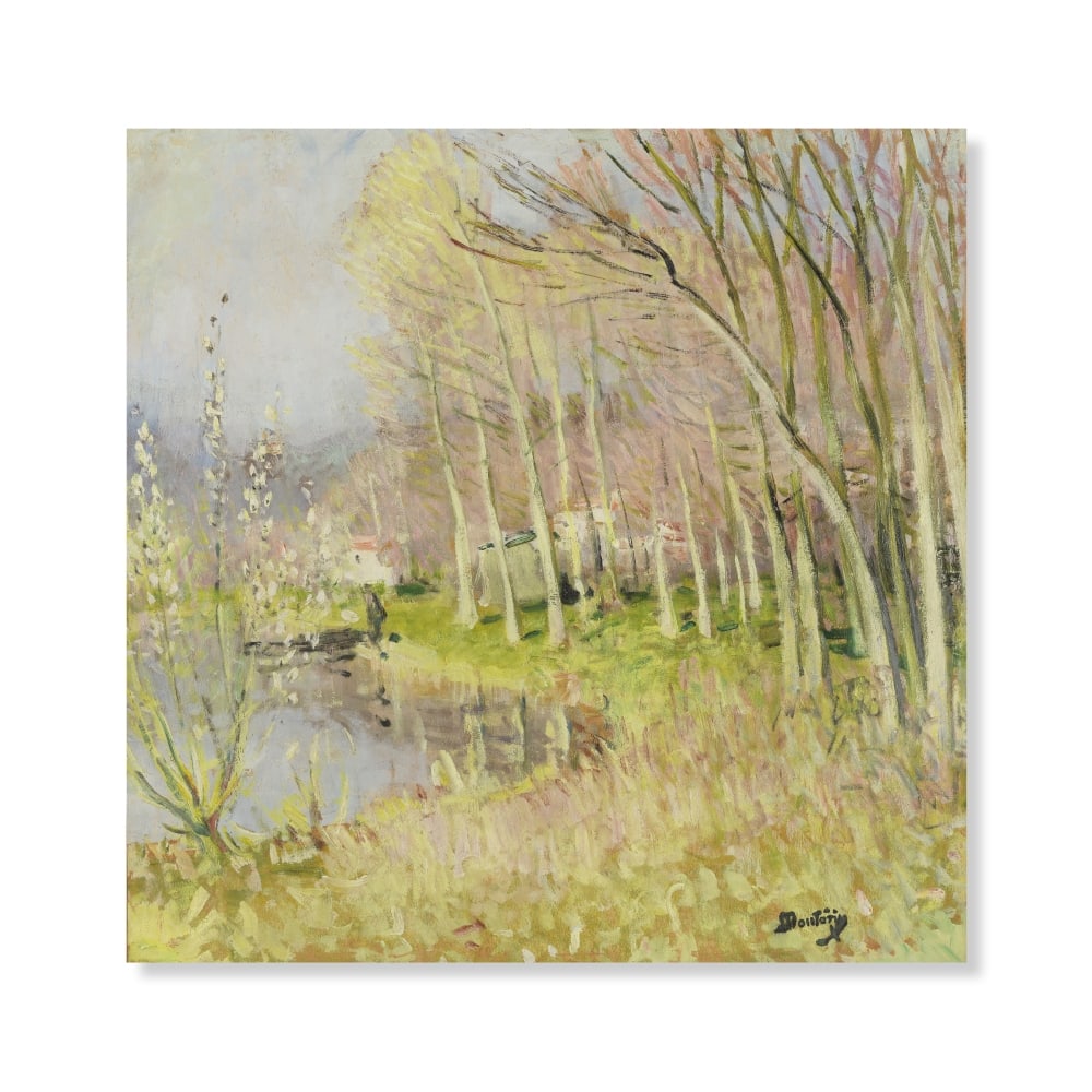 PIERRE EUGÈNE MONTÉZIN (1874-1946) Sans titre (Peupliers en bord de rivière) (1 of 1)