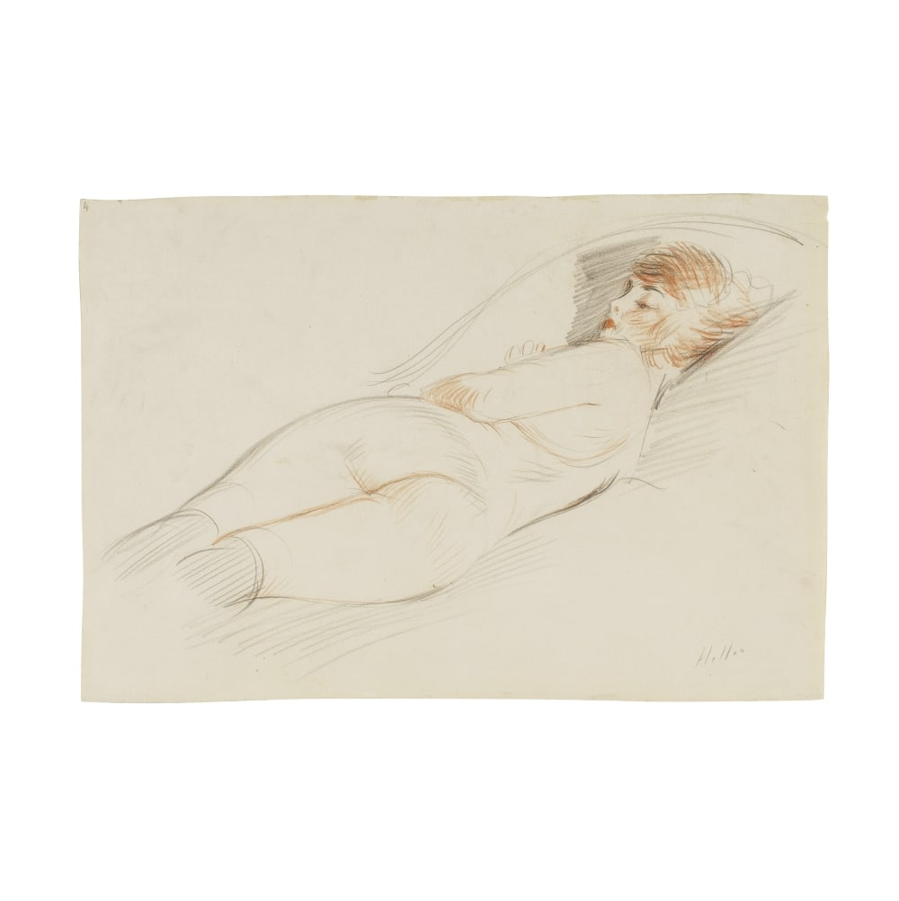 PAUL-CESAR HELLEU (1859-1927) Nu féminin (1 of 1)