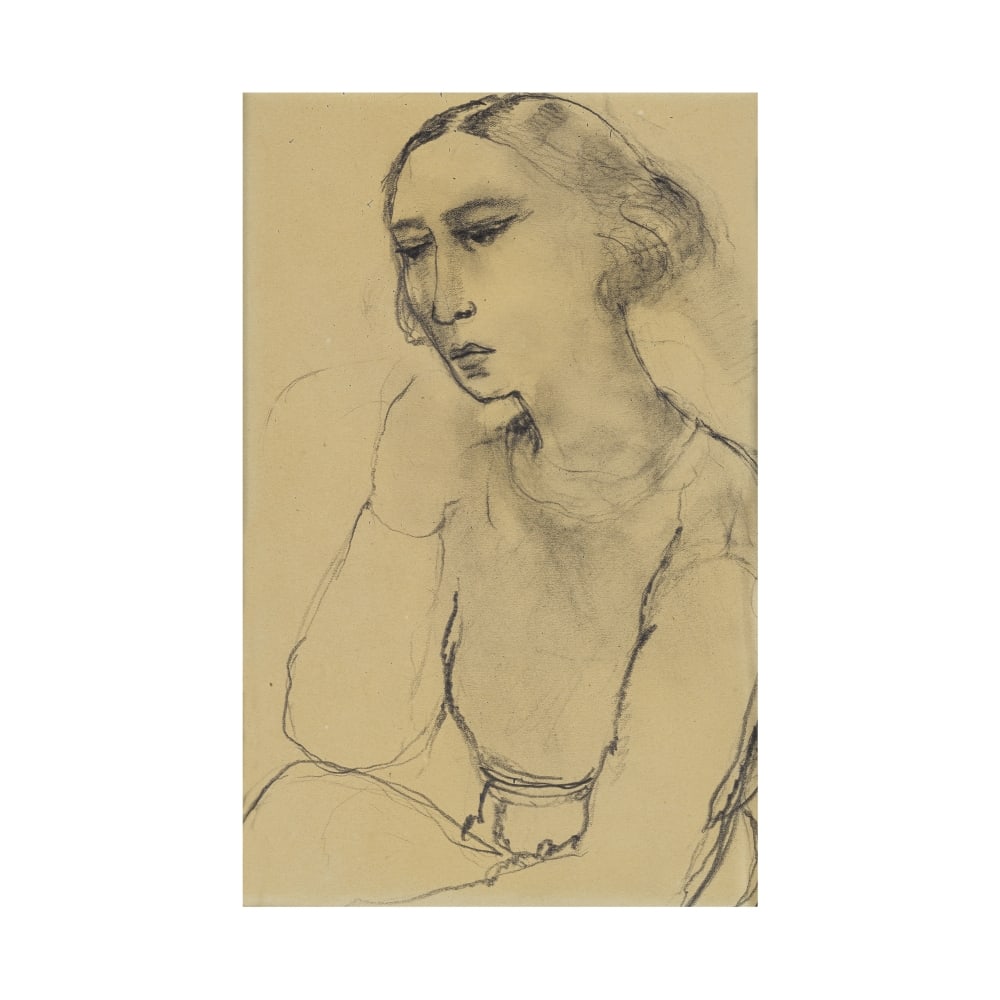 PAUL DELVAUX (1897-1994) Sans titre (Tam): PAUL DELVAUX (1897-1994) Sans titre (Tam) mine de plomb sur papier Exécuté vers 1929 graphite on paper Executed circa 1929 27.8 x 17.8 cm. 10 15/16 x 7 in. Footnotes: