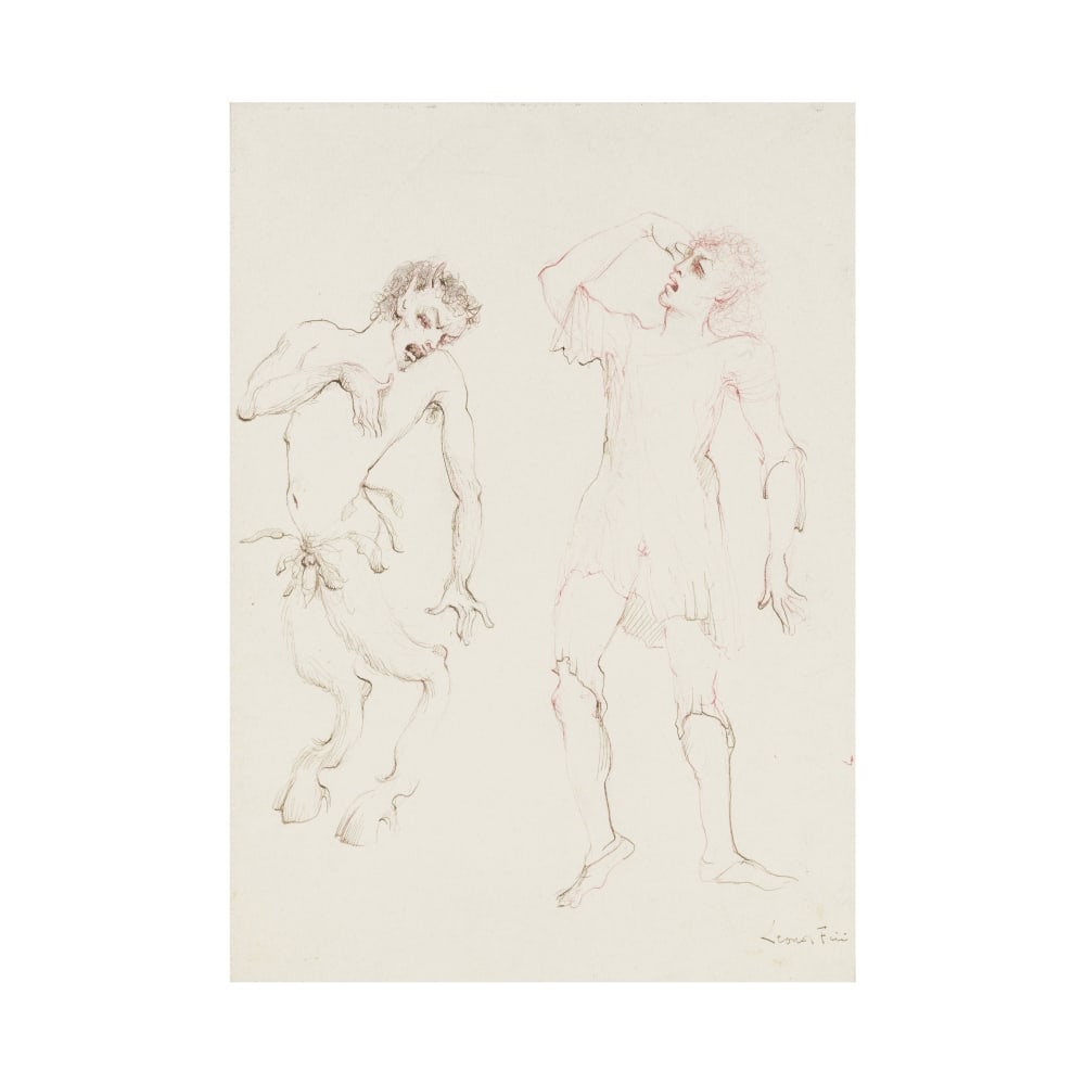 LEONOR FINI (1907-1996) Sans titre (Faune et homme) (1 of 1)