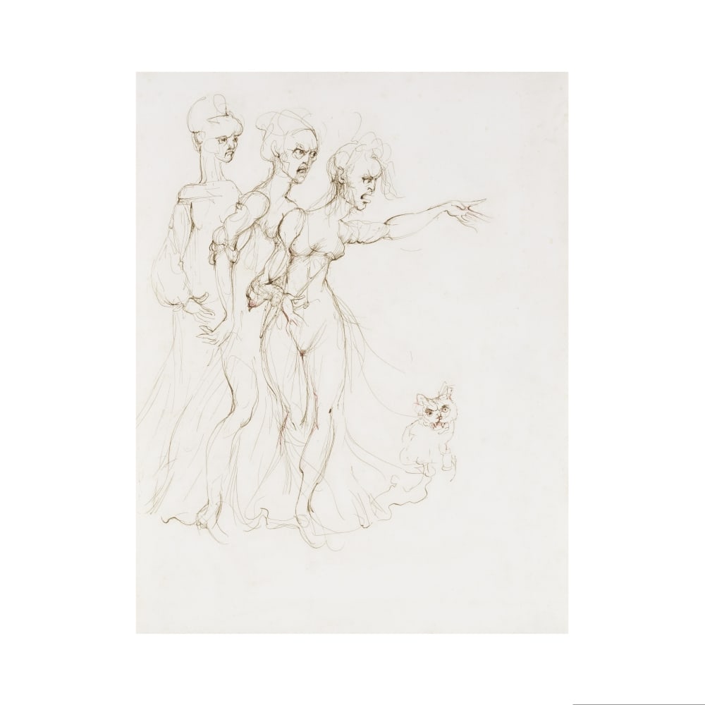 LEONOR FINI (1907-1996) Trois femmes et un chat (1 of 1)