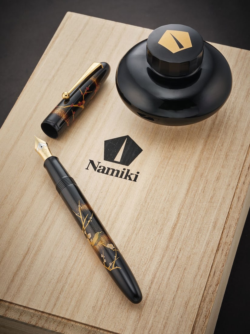 [NO RESERVE] NAMIKI | YUKARI 'APRICOT TREE AND WARBLER', A LIMITED PRODUCTION TOGIDASHI-HIRA MAK... - 4