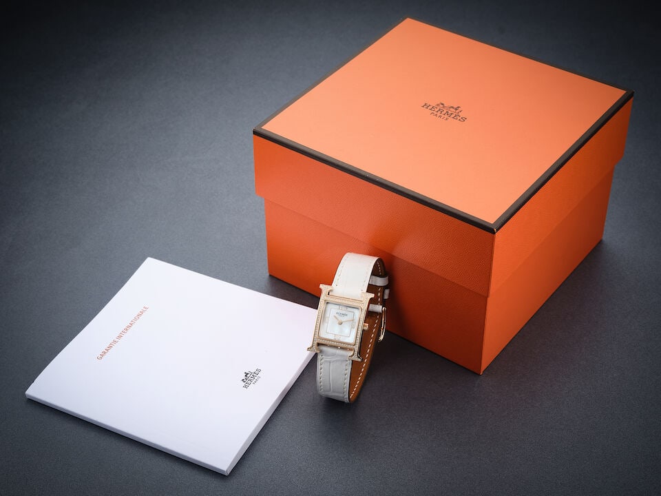 [NO RESERVE] HERMÈS | HEURE H, REF.HH1.273C, A PINK GOLD AND DIAMOND-SET WRISTWATCH WITH MO... - 4