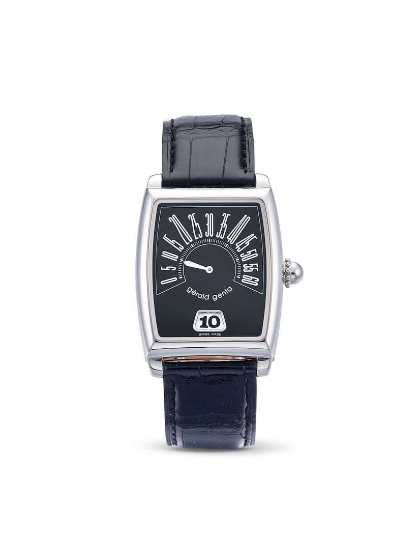 GERALD GENTA | RETRO SOLO, REF.G.3671.BKL, A STAINLESS STEEL JUMPING HOUR WRISTWATCH WITH RETROG... - 2