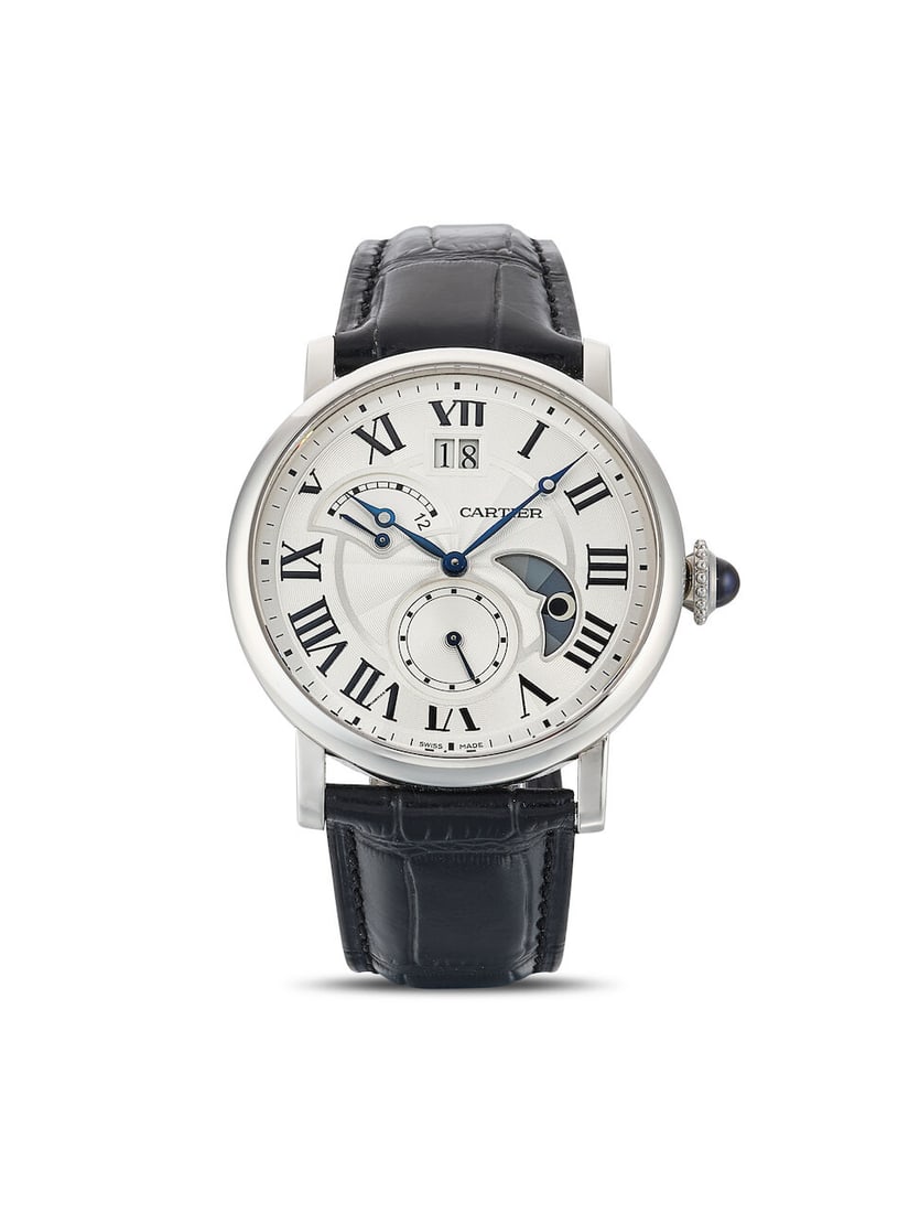 CARTIER | ROTONDE, REF.3773, A STAINLESS STEEL DUAL TIME WRISTWATCH WITH DAY/NIGHT INDICATOR AND... (1 of 3)