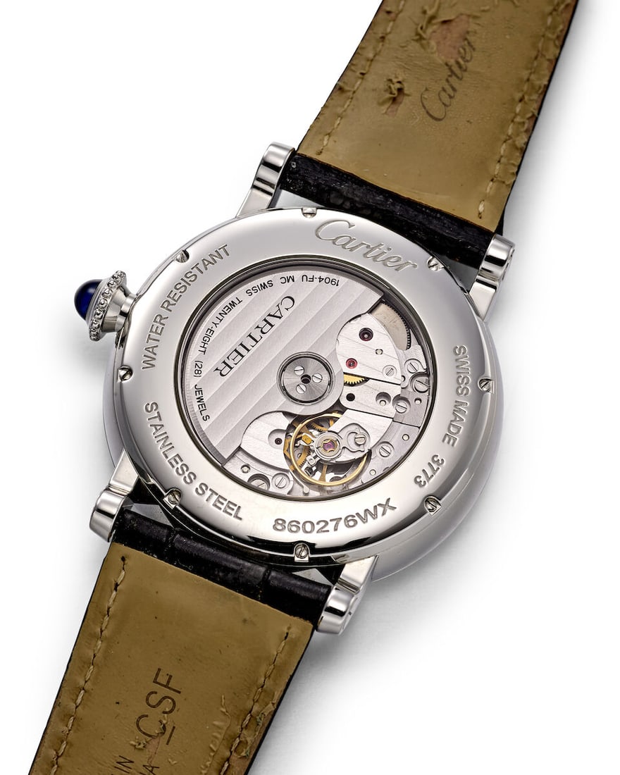 CARTIER | ROTONDE, REF.3773, A STAINLESS STEEL DUAL TIME WRISTWATCH WITH DAY/NIGHT INDICATOR AND... - 2
