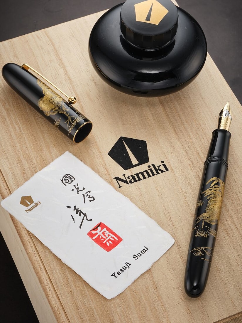 [NO RESERVE] NAMIKI | YUKARI 'ROYAL ROOSTER', A LIMITED PRODUCTION CHINKIN AND LACQUER FOUNTAIN ... (1 of 5)