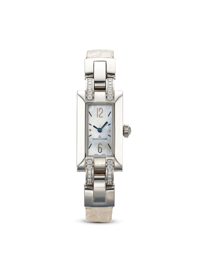 [NO RESERVE] JAEGER-LECOULTRE | IDÉALE, REF.460.8.86, A STAINLESS STEEL AND DIAMOND-SET WRI...: [NO RESERVE] JAEGER-LECOULTRE | IDÉALE, REF.460.8.86, A STAINLESS STEEL AND DIAMOND-SET WRISTWATCH WITH MOTHER-OF-PEARL DIAL, CIRCA 2000 Case No: 2310214 Calibre: 846, manual winding, signed Dial