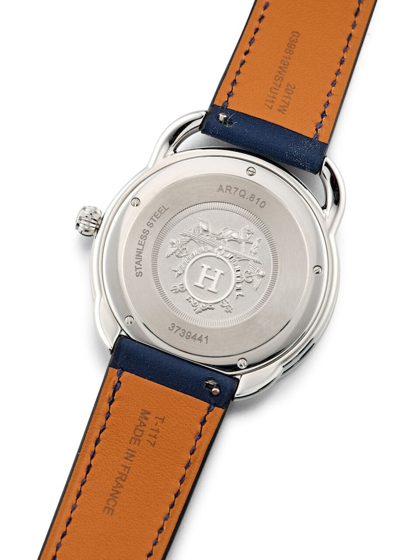 [NO RESERVE] HERMÈS | ARCEAU, REF.AR7Q.810, A BRAND NEW STAINLESS STEEL WRISTWATCH, CIRCA 2024 - 2
