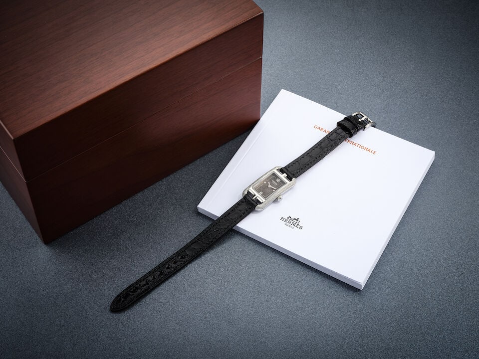 [NO RESERVE] HERMÈS | NANTUCKET, REF.NA2.130C, A STAINLESS STEEL AND DIAMOND-SET WRISTWATCH... - 4
