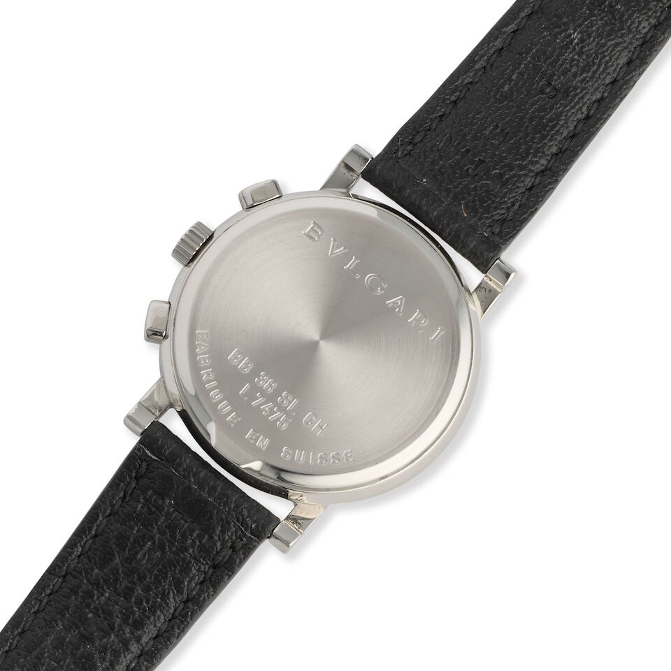 Bulgari. A stainless steel automatic chronograph calendar wristwatch Bulgari Bulgari Chronograp... - 3