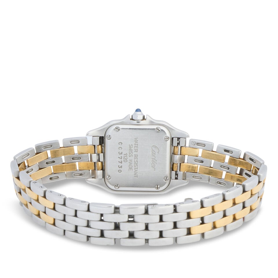 Cartier. A lady's stainless steel and quartz bracelet watch Panthère , Ref: 1120, Purchase... - 2