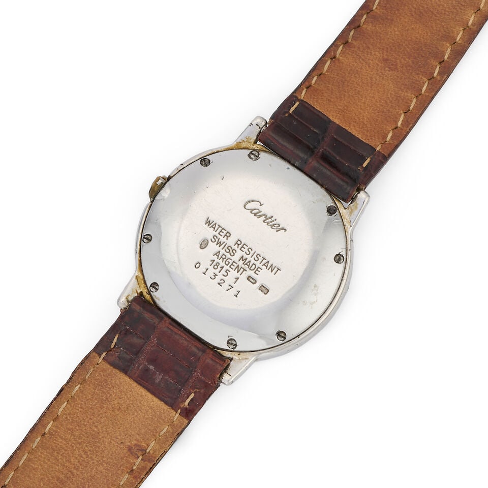 Cartier. A silver quartz wristwatch Ronde, Must de, Ref: 1815 1 , Circa 1990 - 3