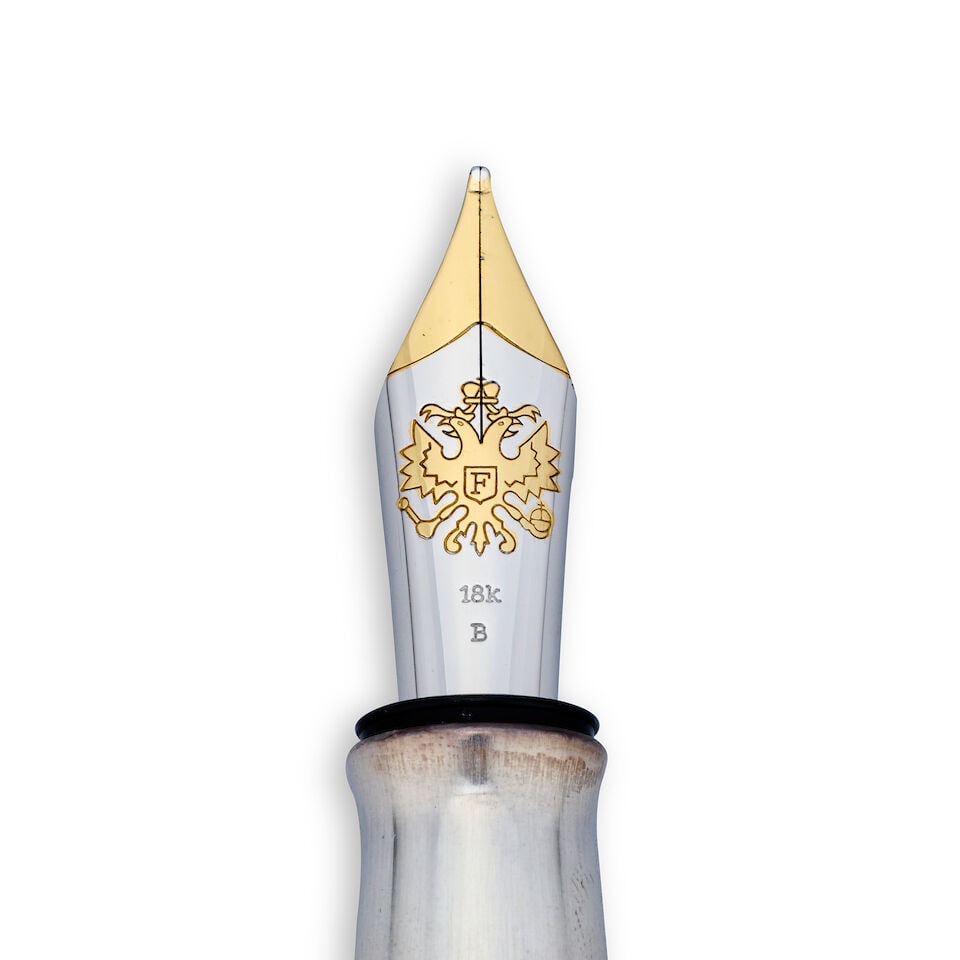 Michel Perchin for Fabergé. A Limited Edition silver and blue enamel fountain pen No.1 of... - 2