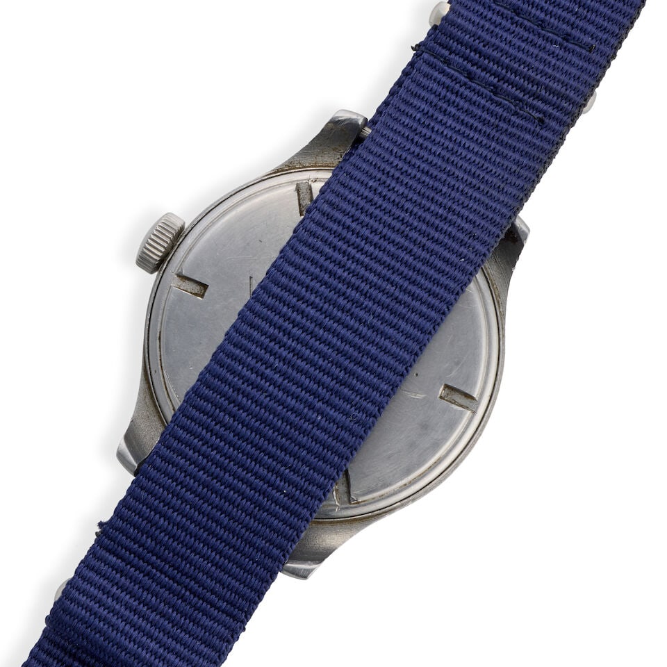 Cyma. A stainless steel manual wind Military issue wristwatch 'Dirty Dozen', Circa 1945 - 3