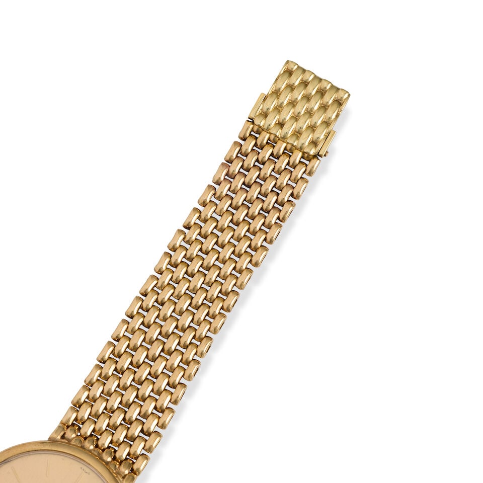 Bueche-Girod. A 9K gold quartz bracelet watch Circa 1990 - 2