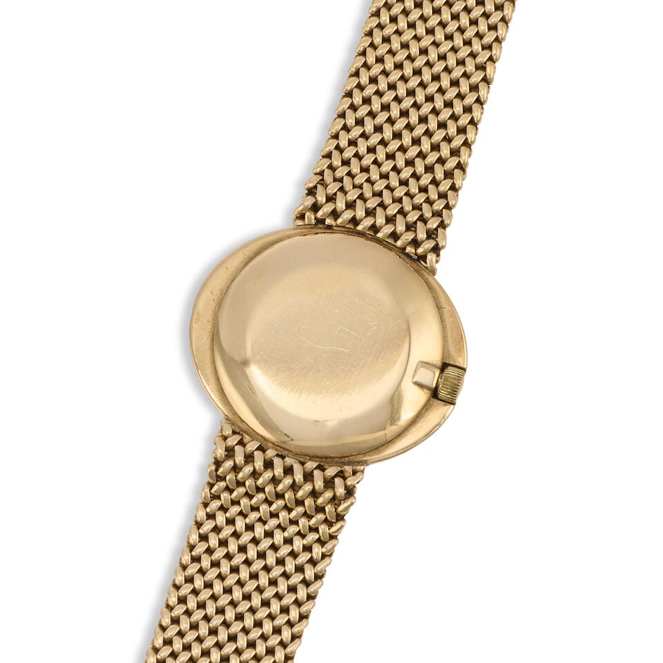 Bueche Girod. A 9K gold manual wind bracelet watch London Hallmark for 1976 - 3