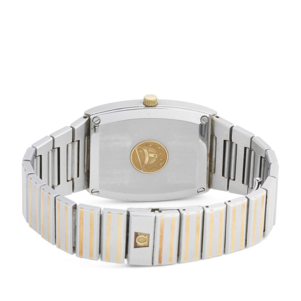 Omega. A stainless steel and gold automatic bracelet watch Constellation, Ref: 155.0022 355.081... - 2
