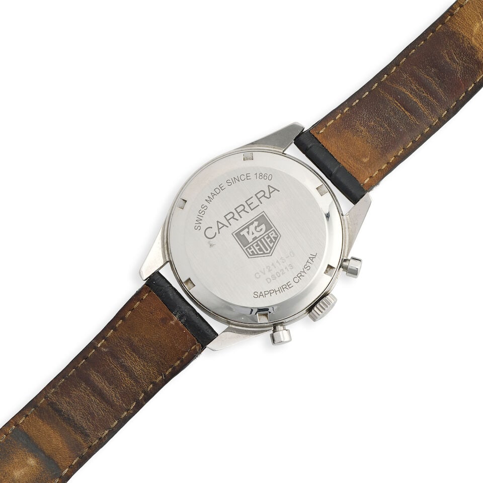 Tag Heuer. A stainless steel automatic chronograph calendar wristwatch Carrera , Ref: CV2113-0,... - 3