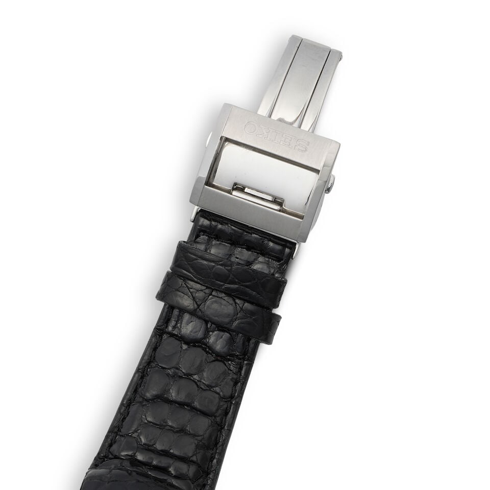Seiko. A stainless steel automatic chronograph wristwatch Ananta Spring Drive , Purchased 27th ... - 2