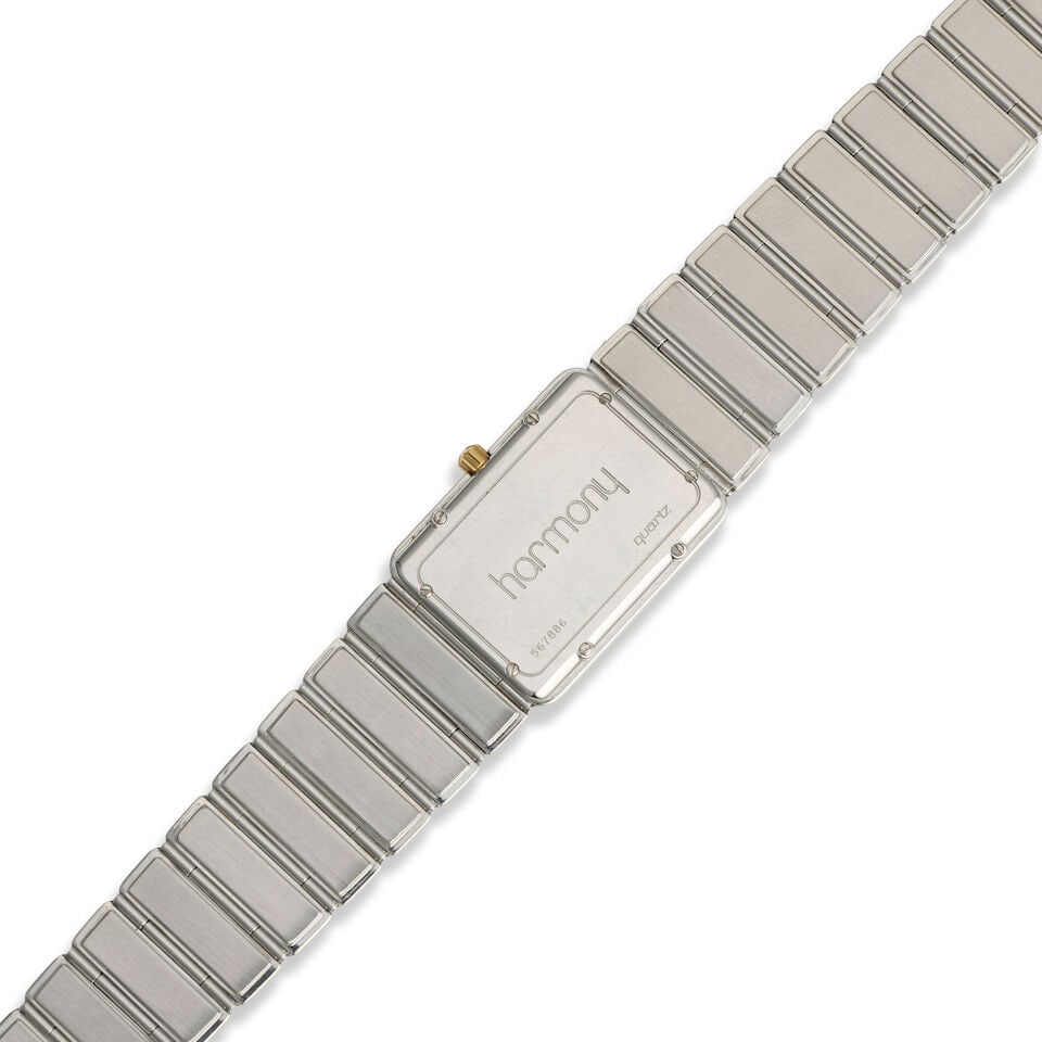 Vacheron Constantin. An 18K gold and stainless steel quartz rectangular bracelet watch Harmony,... - 2