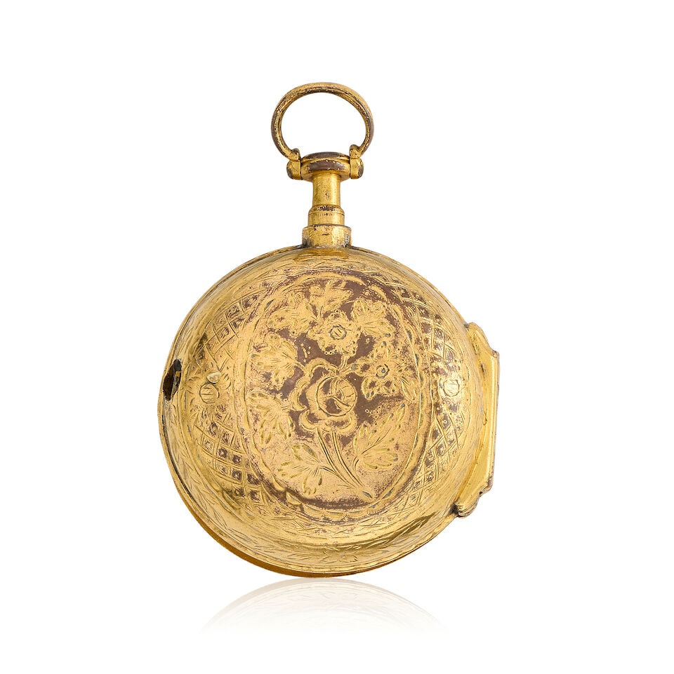 William Hope, London. A gilt metal key wind pair case pocket watch Circa 1850 - 2