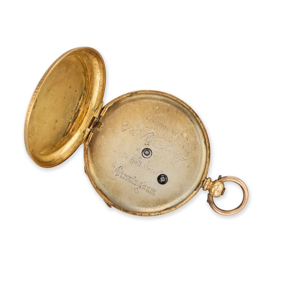 G & W Birley, Birmingham. An 18K gold key wind open face pocket watch Circa 1862 - 2