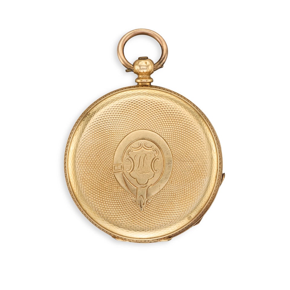 G & W Birley, Birmingham. An 18K gold key wind open face pocket watch Circa 1862 - 3