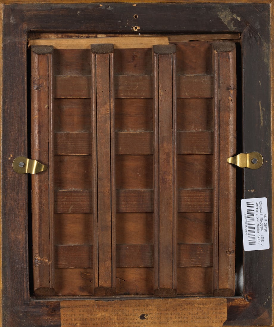 Attribué à Jean Baptiste Mallet (Grasse 1759-1835 Paris) Marguerite d'Ecosse embrassan... - 2