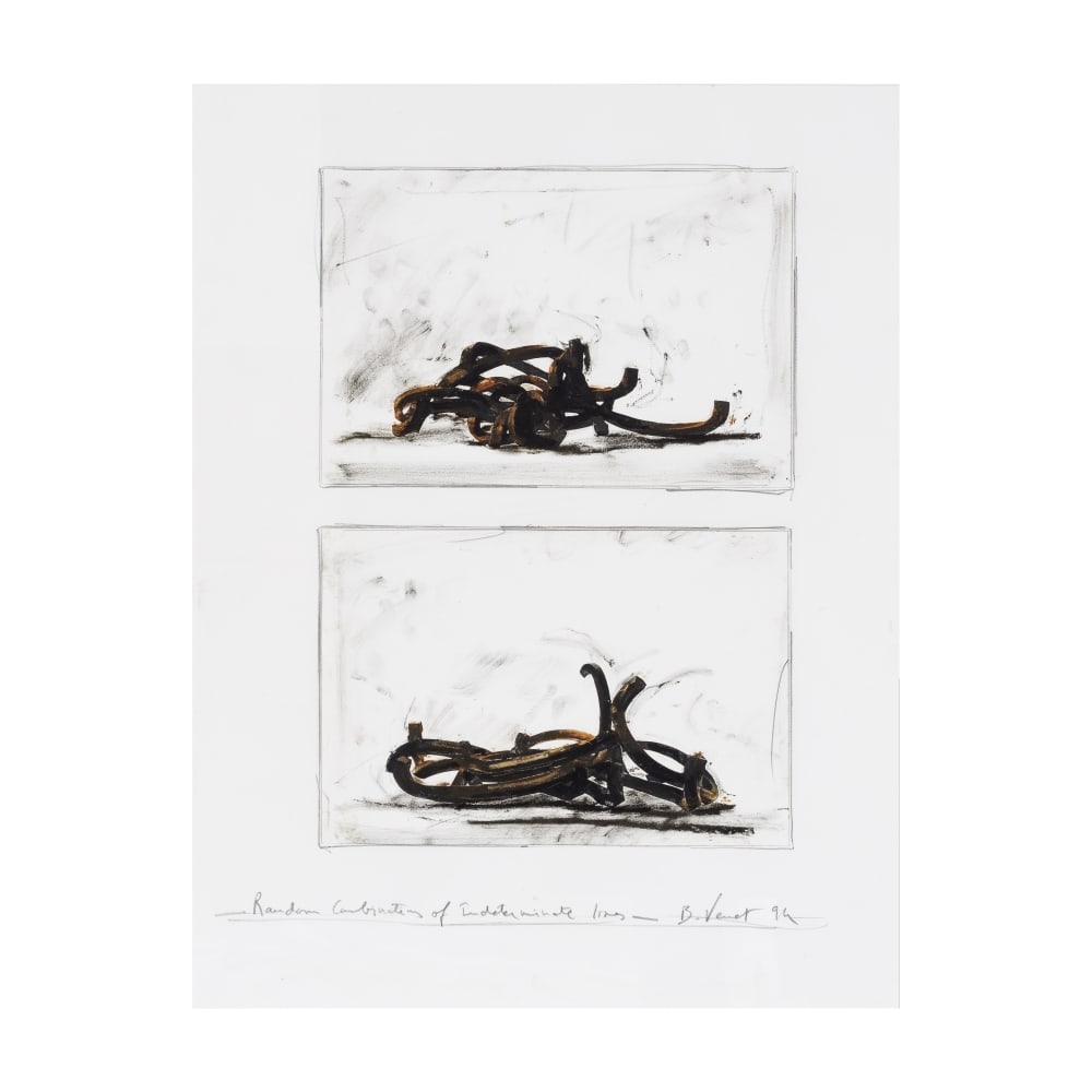 BERNAR VENET (N. 1941) Random Combinations of Indeterminate Lines 1994 (1 of 1)