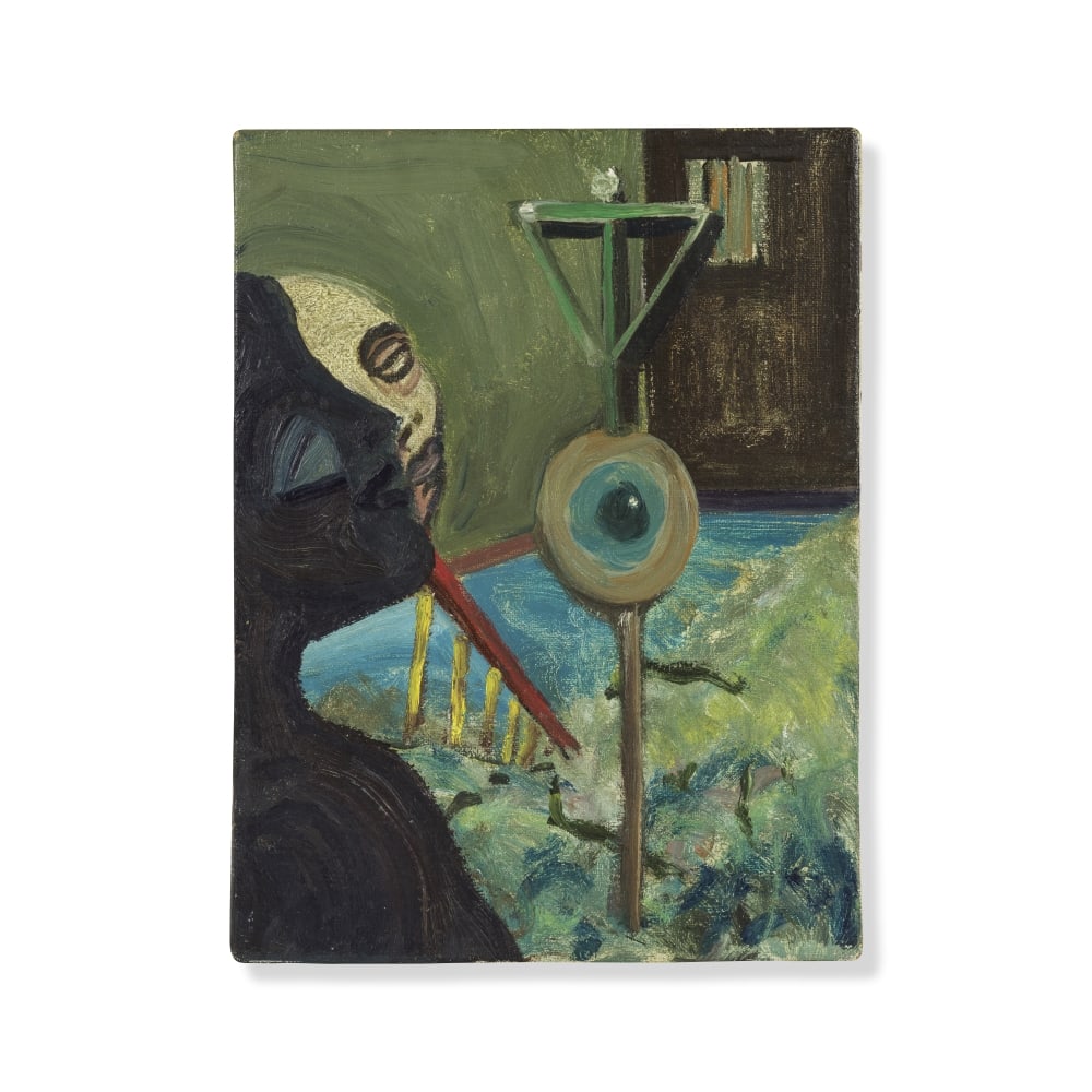 GEORGE CONDO (N. 1957) Double face 1983 (1 of 1)