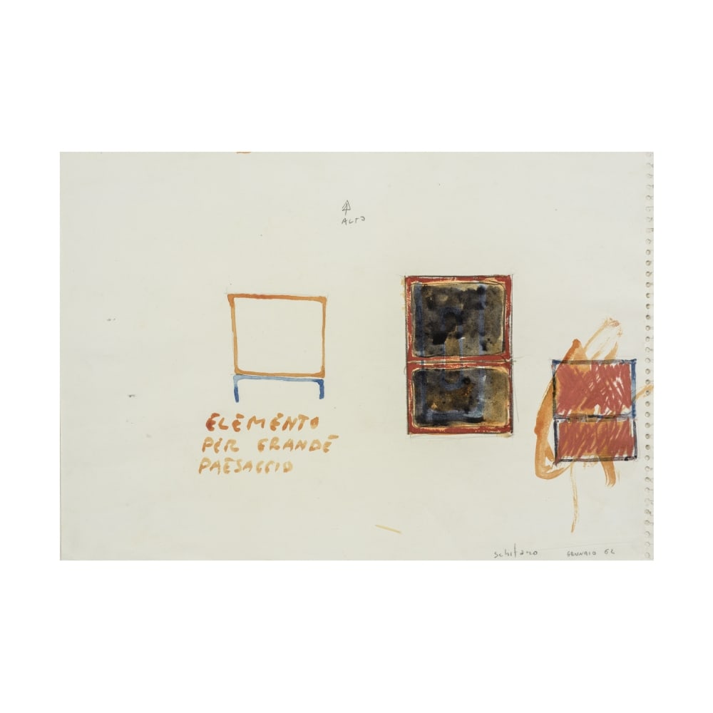 MARIO SCHIFANO (1934-1998) Elemento per grande paesaggio 1962 (1 of 1)