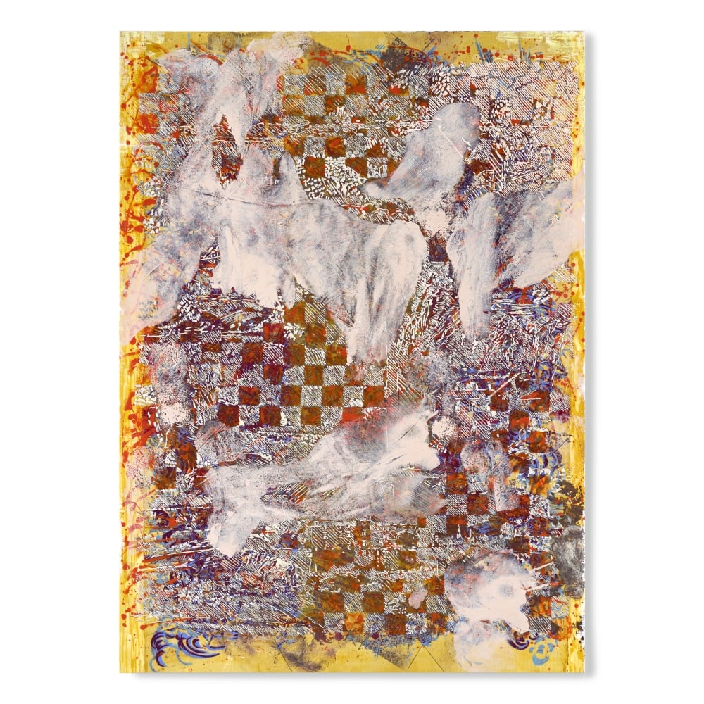 FRANCOIS ROUAN (N. 1943) Mappe blonde jaspée de brume mate 2003-2005 (1 of 1)