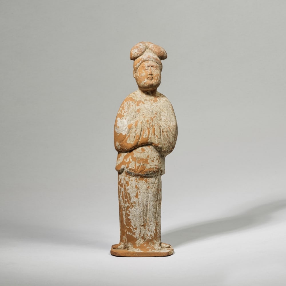 STATUETTE DE DAME DE COUR EN TERRE CUITE Dynastie Tang (618-906) (1 of 1)