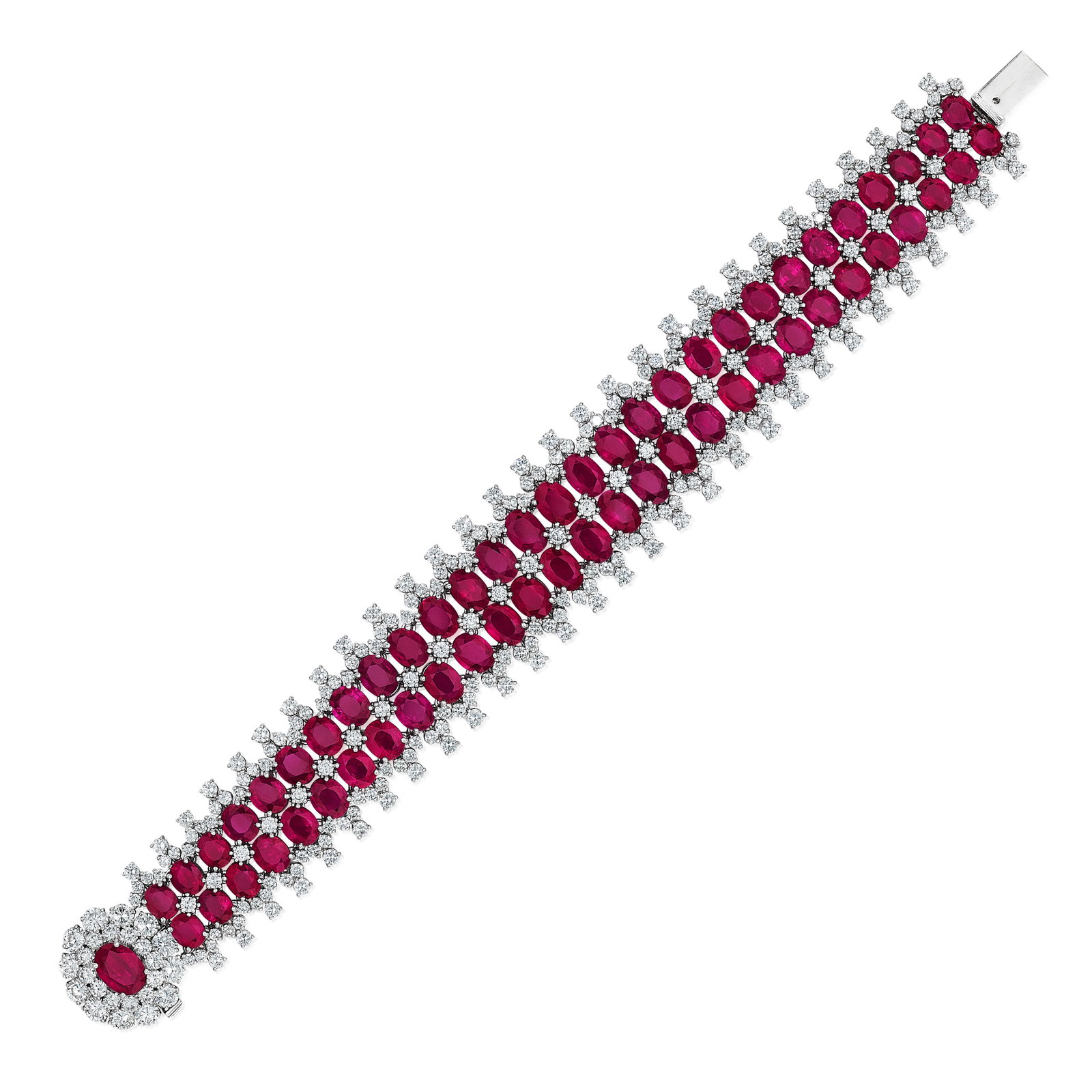 A RUBY AND DIAMOND BRACELET (1 of 1)