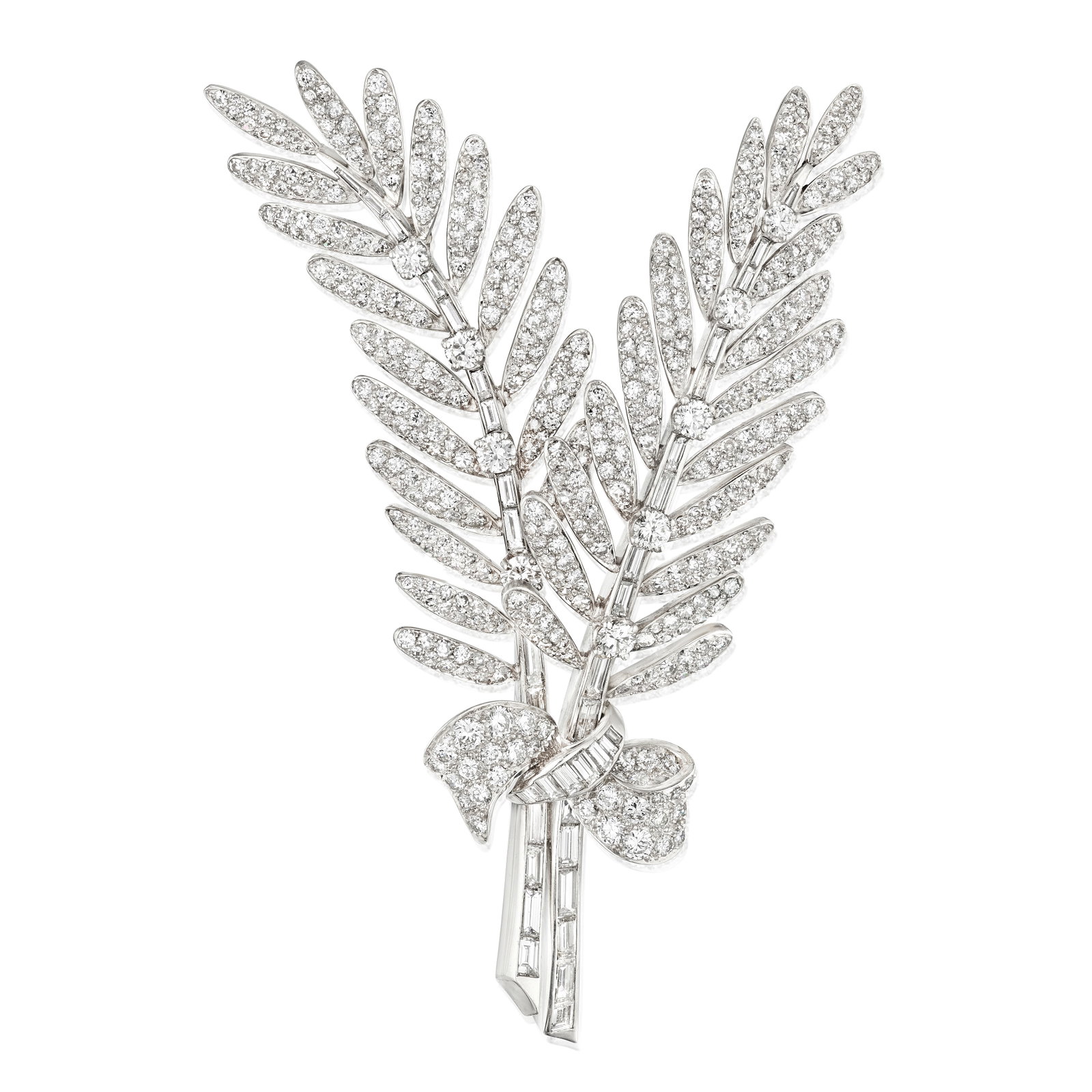 A DIAMOND BROOCH (1 of 1)