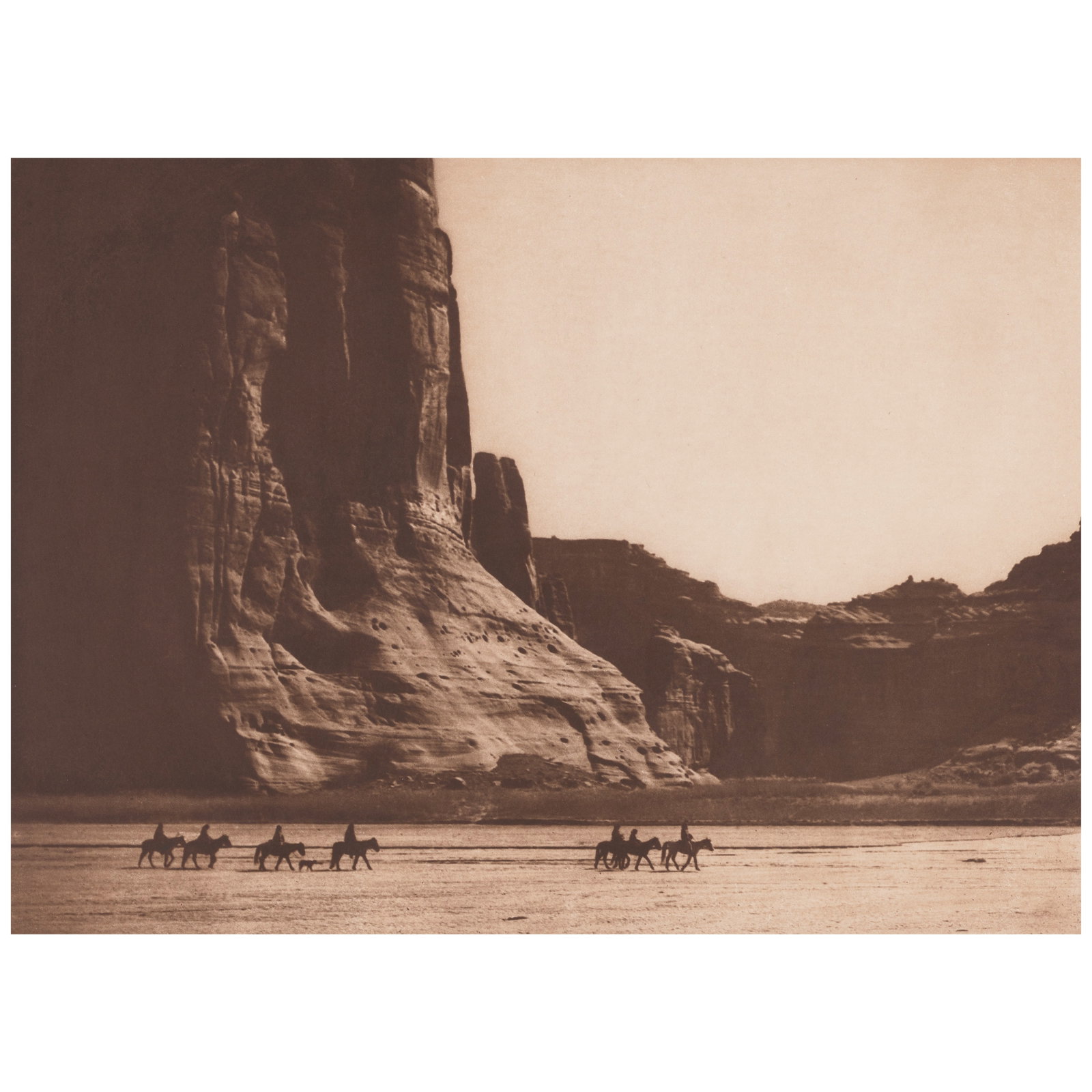 EDWARD S. CURTIS (1868-1952); Cañon de Chelly, Navaho (Plate 28 from 'The North American In... (1 of 1)