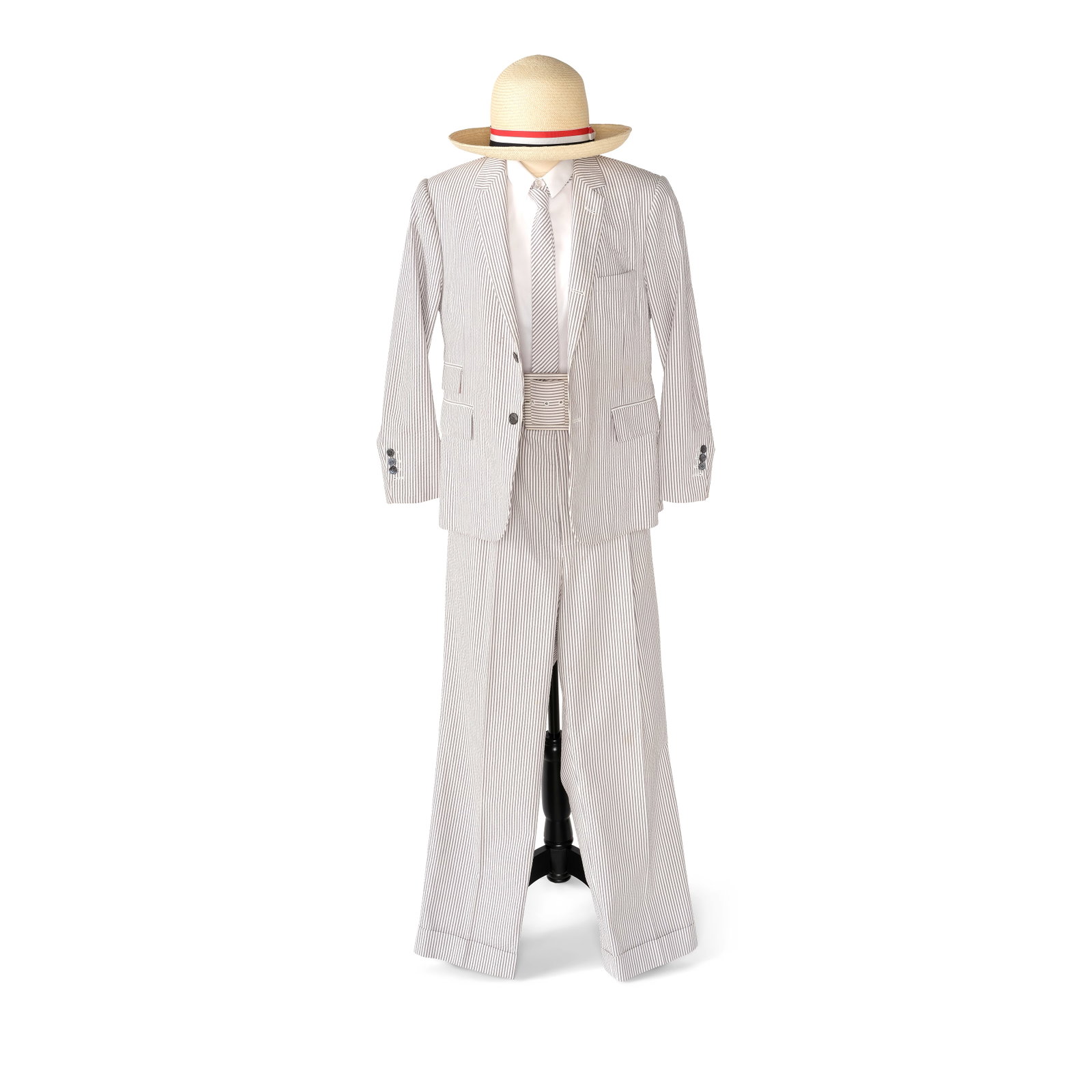 A CUSTOM THOM BROWNE ENSEMBLE WORN TO THE 2023/2024 THOM BROWNE HAUTE COUTURE FALL/WINTER SHOW (1 of 1)