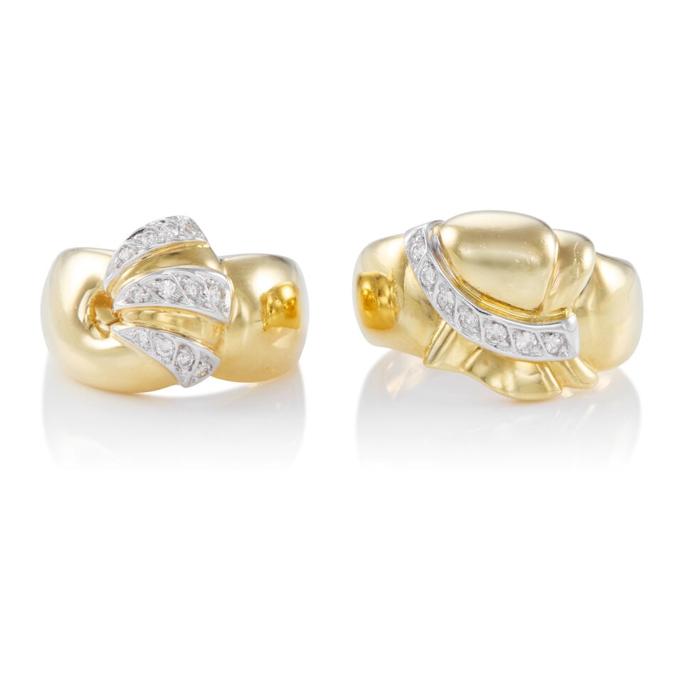 TWO 18K GOLD AND DIAMOND RINGS (1 of 2)
