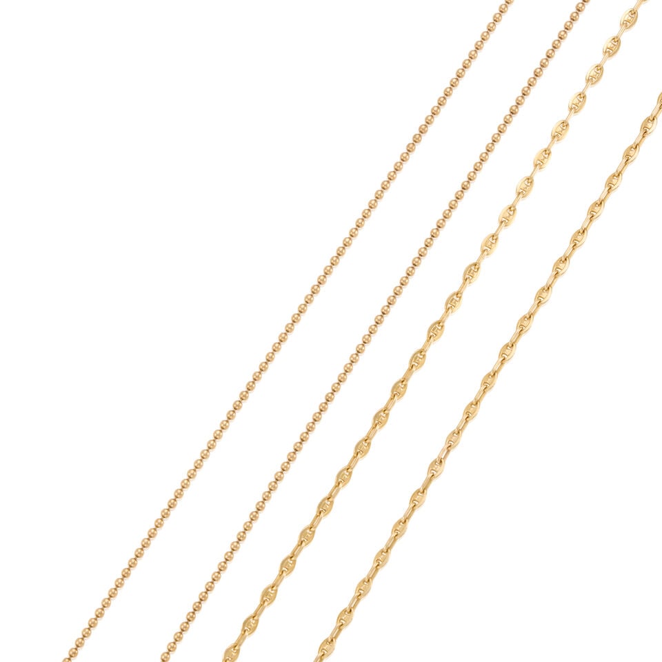 TWO 14K GOLD CHAINS - 2