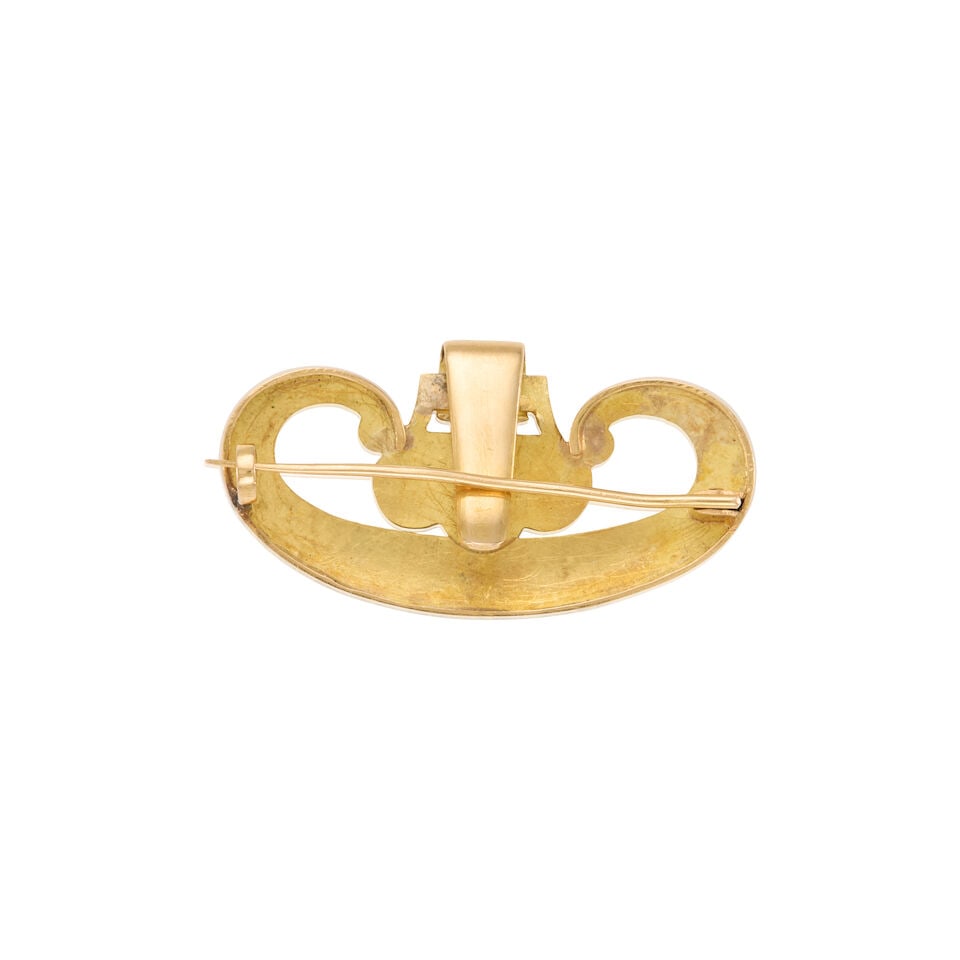18K GOLD BROOCH - 2